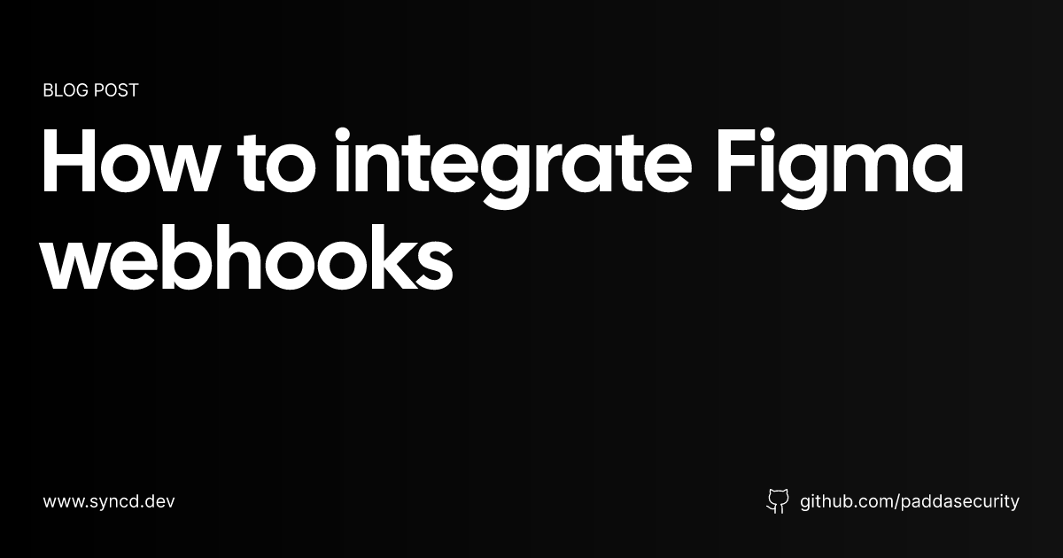 How to integrate Figma webhooks